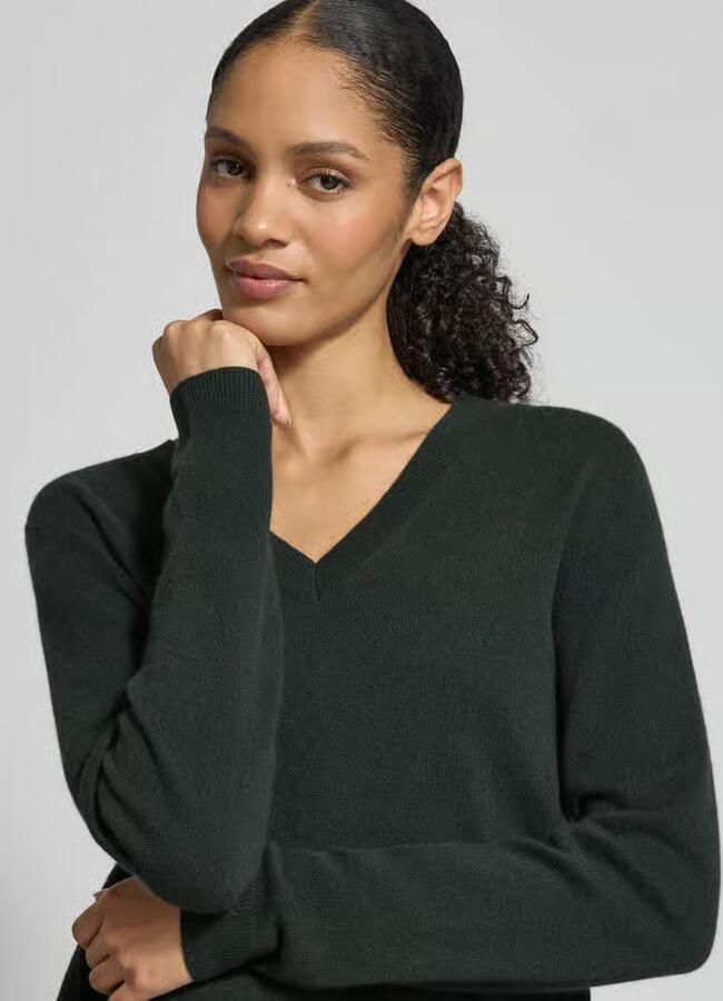 Christian Berg Woman Gebreide pullover met V-hals