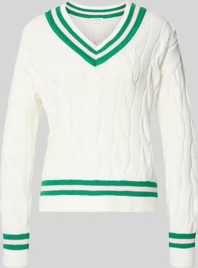 Christian Berg Woman gebreide pullover met V-hals - Foto 2
