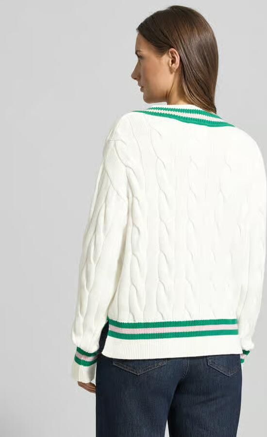Christian Berg Woman gebreide pullover met V-hals - Foto 2