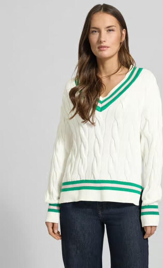 Christian Berg Woman gebreide pullover met V-hals - Foto 3