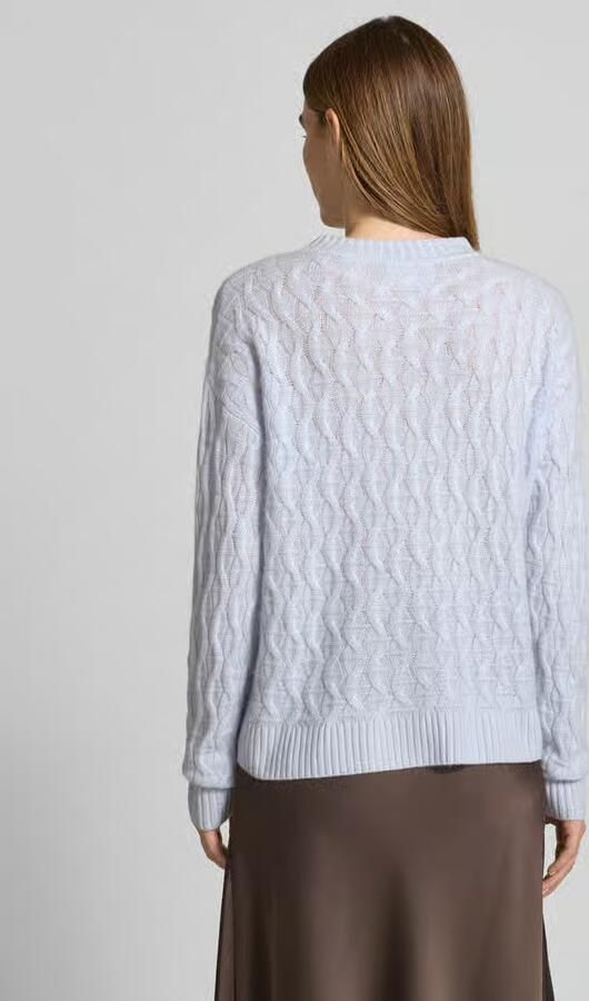 Christian Berg Woman Gebreide pullover van kasjmier met ronde hals