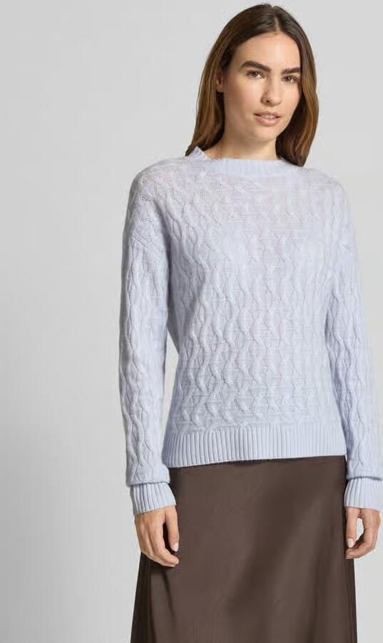Christian Berg Woman Gebreide pullover van kasjmier met ronde hals - Foto 2