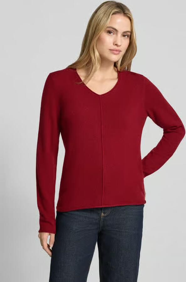 Christian Berg Woman Gebreide pullover van kasjmier met v-hals - Foto 2