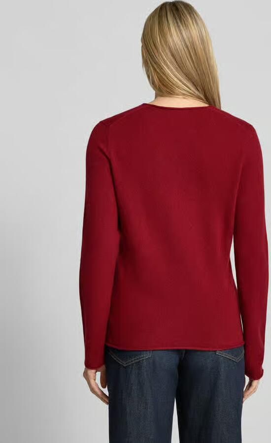 Christian Berg Woman Gebreide pullover van kasjmier met v-hals - Foto 3