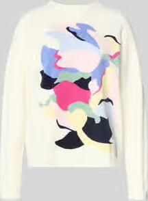 Christian Berg Woman Gebreide pullover van Viscosemix met overgesneden schouders