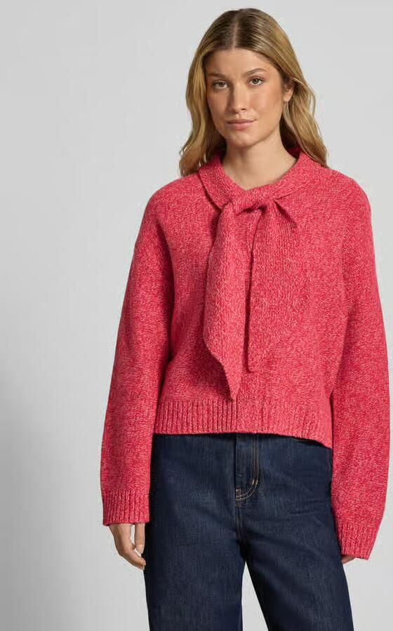 Christian Berg Woman Gebreide pullover van wol met strik - Foto 2