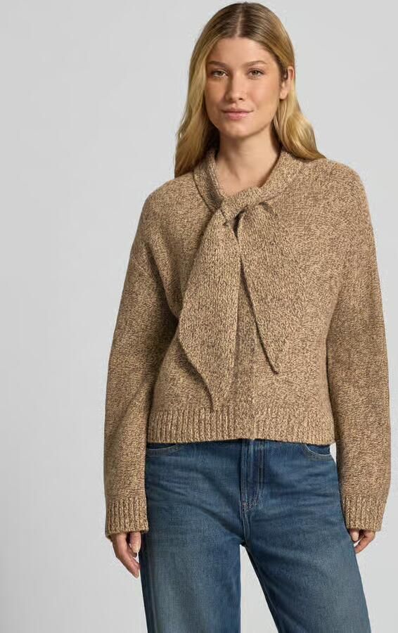 Christian Berg Woman Gebreide pullover van wol met strik - Foto 2