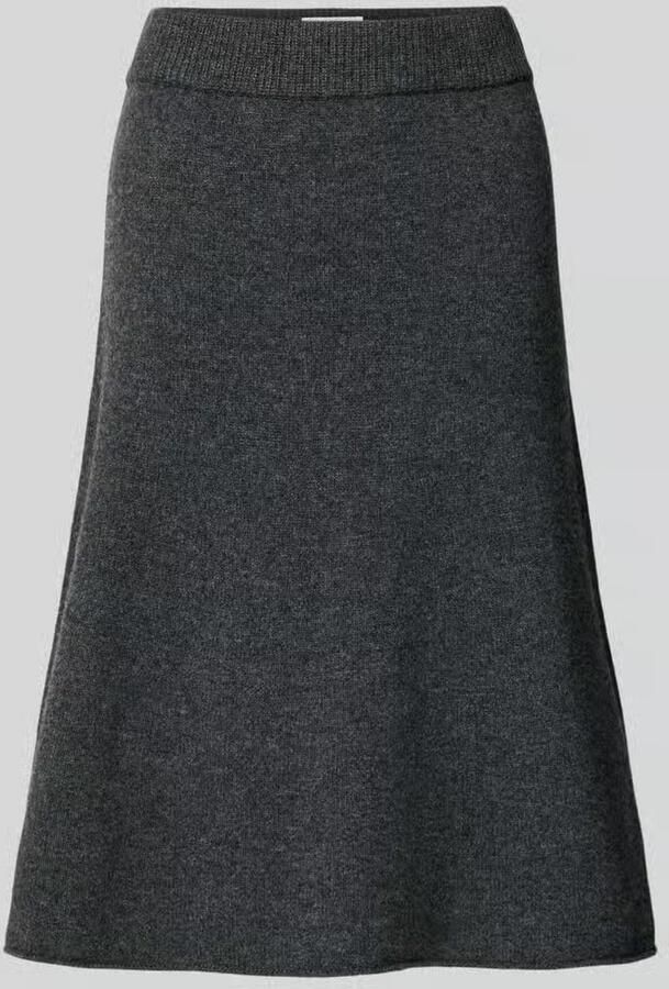 Christian Berg Woman Gebreide rok op knielengte met elastische tailleband