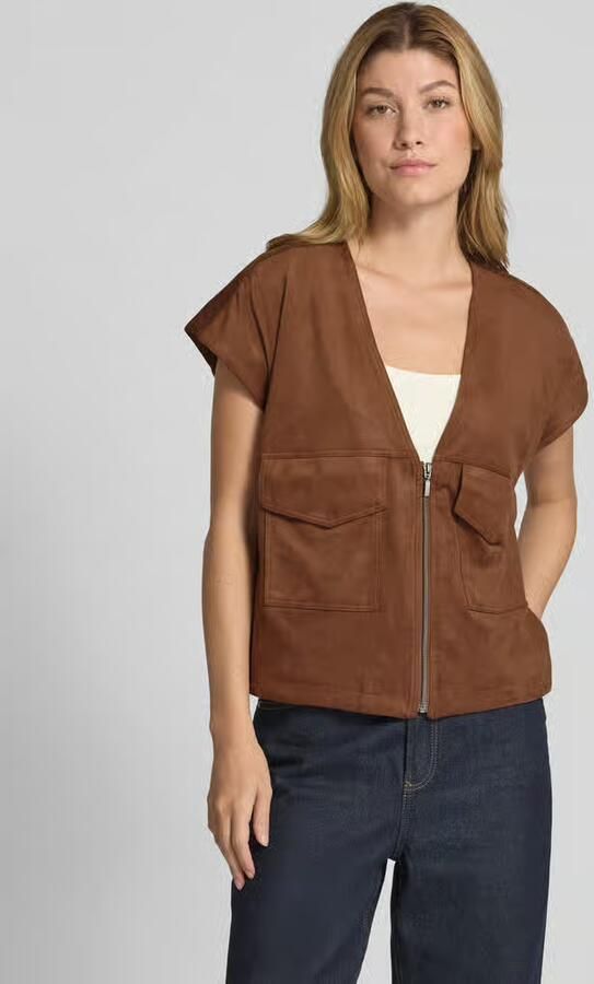 Christian Berg Woman Gilet in leerlook - Foto 2