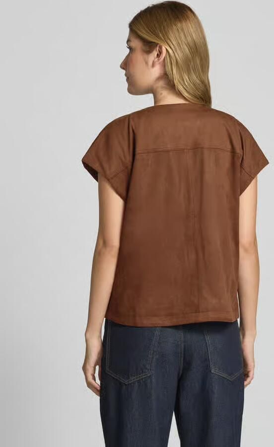 Christian Berg Woman Gilet in leerlook