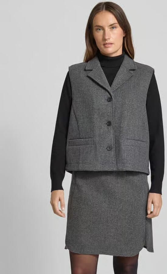 Christian Berg Woman Gilet met reverskraag en paspelzakken - Foto 2
