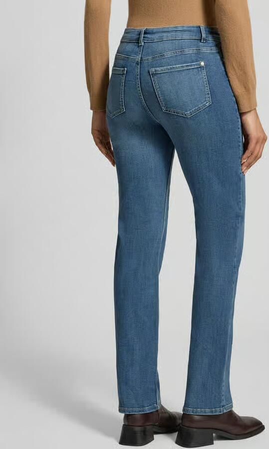 Christian Berg Woman straight fit jeans van viscose met steekzakken - Foto 5