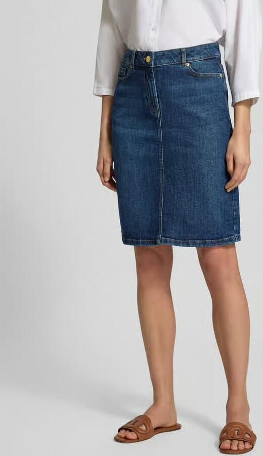 Christian Berg Woman Knie-lange jeansrok in regular fit - Foto 3