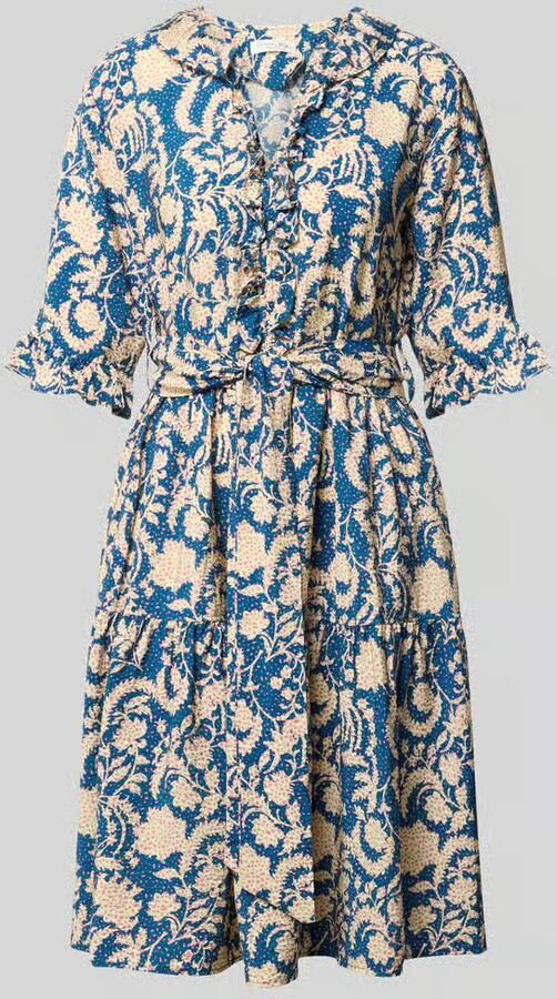 Christian Berg Woman Knie-lange jurk van viscose in all-over look - Foto 2
