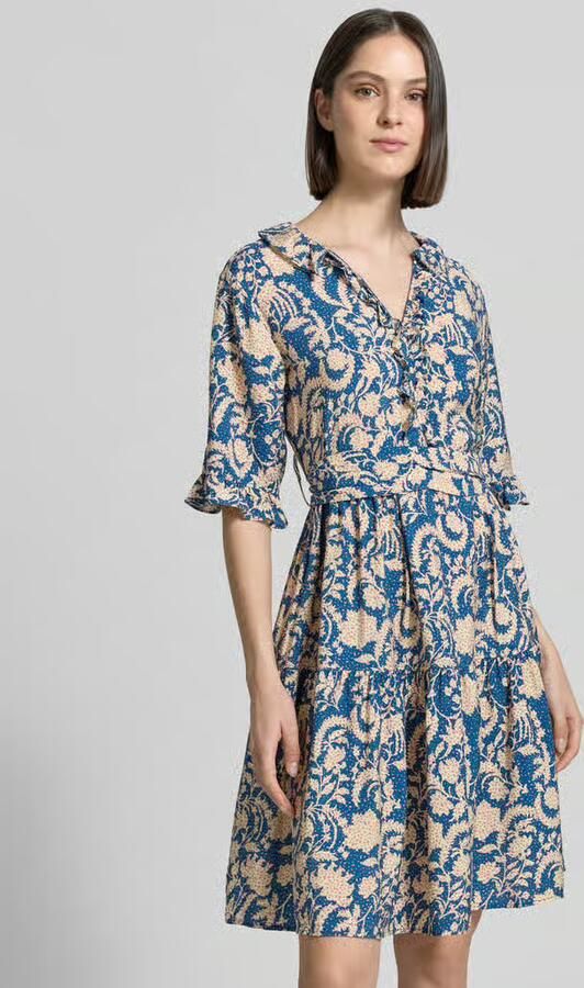 Christian Berg Woman Knie-lange jurk van viscose in all-over look - Foto 2
