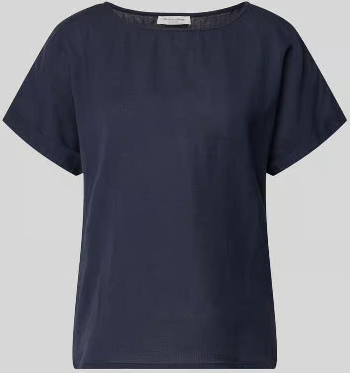 Christian Berg Woman linnen blouse met gefixeerde mouwomslag - Foto 2