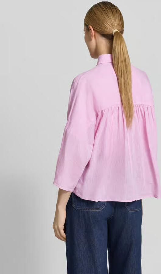 Christian Berg Woman linnen blouse met overgesneden schouders