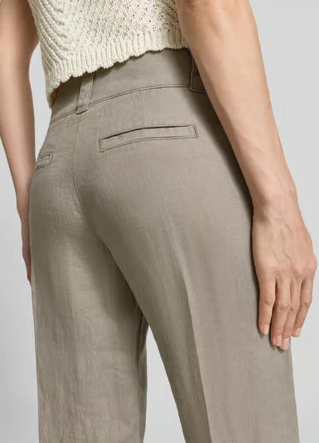 Christian Berg Woman Linnen broek met steekzakken - Foto 2