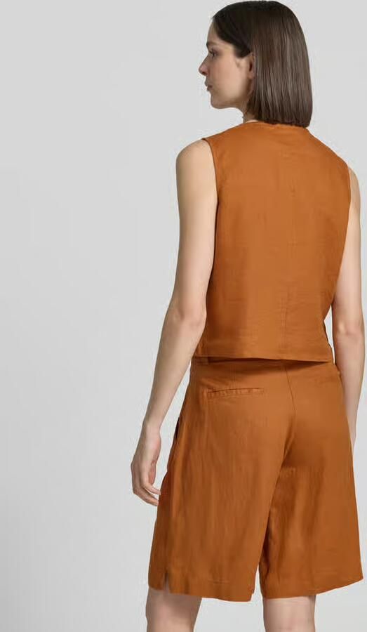 Christian Berg Woman Linnen gilet met V-hals en knoopsluiting - Foto 2