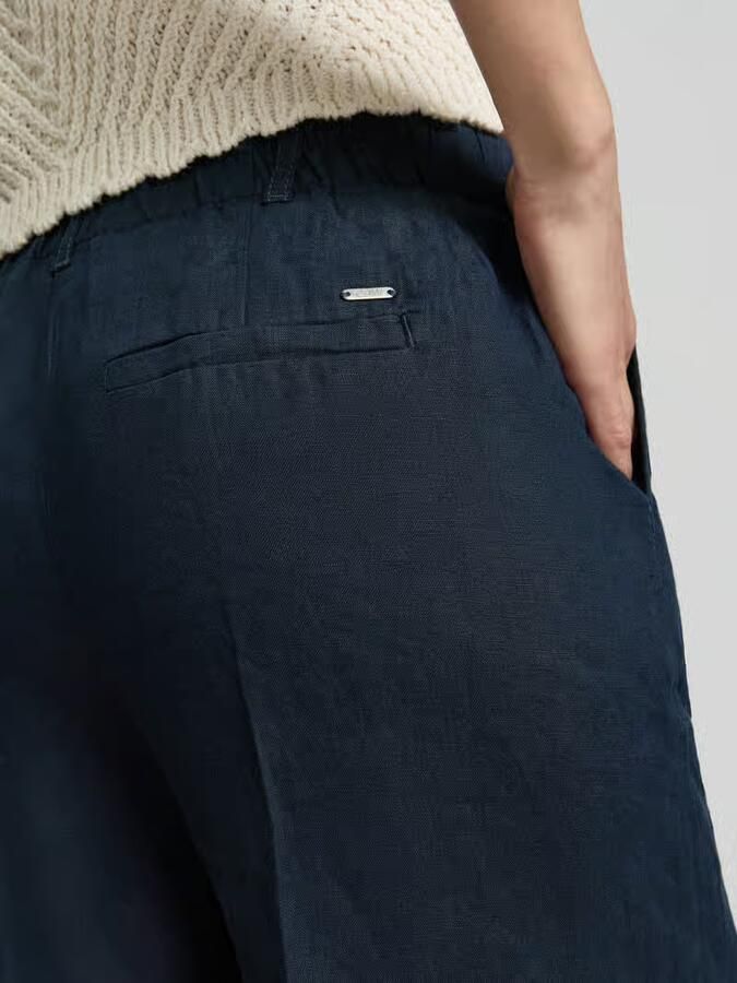 Christian Berg Woman Linnen short met steekzakken
