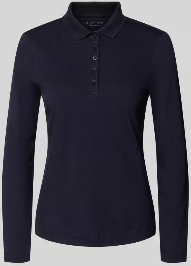 Christian Berg Woman Shirt met lange mouwen en Peter Pan-kraag model 'Pina'