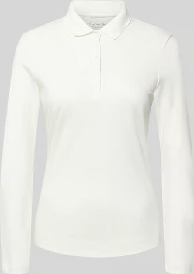 Christian Berg Woman Longsleeve met polokraag en knoopsluiting