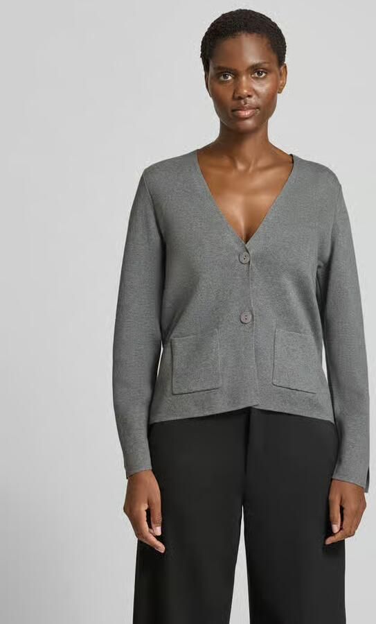 Christian Berg Woman Loose fit gebreid jack met V-hals - Foto 2