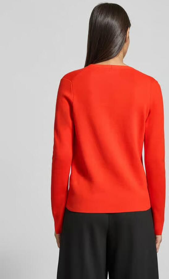 Christian Berg Woman Loose fit gebreid jack met V-hals