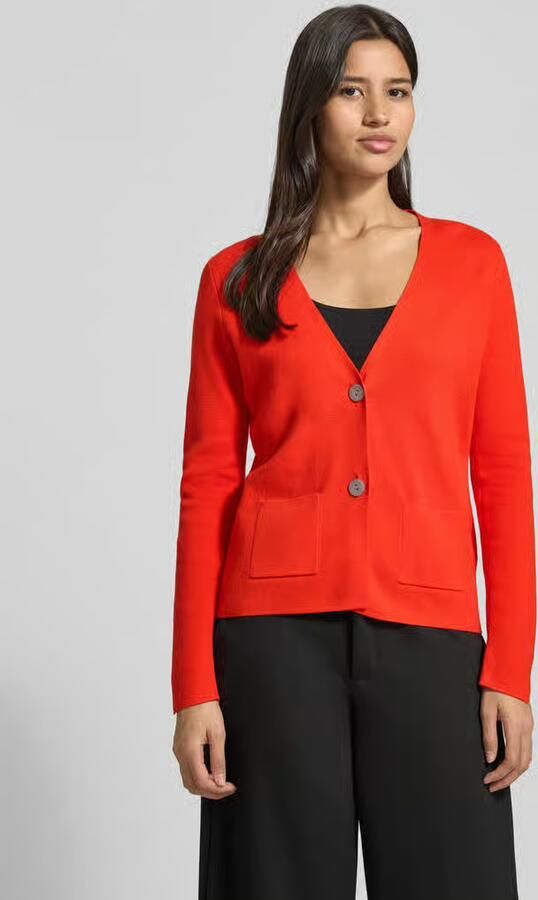Christian Berg Woman Loose fit gebreid jack met V-hals - Foto 2