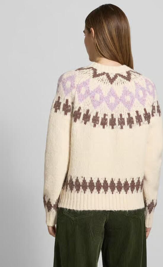 Christian Berg Woman Loose fit gebreide pullover met wol