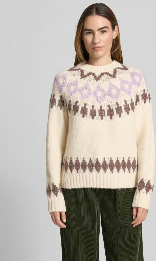 Christian Berg Woman Loose fit gebreide pullover met wol - Foto 2
