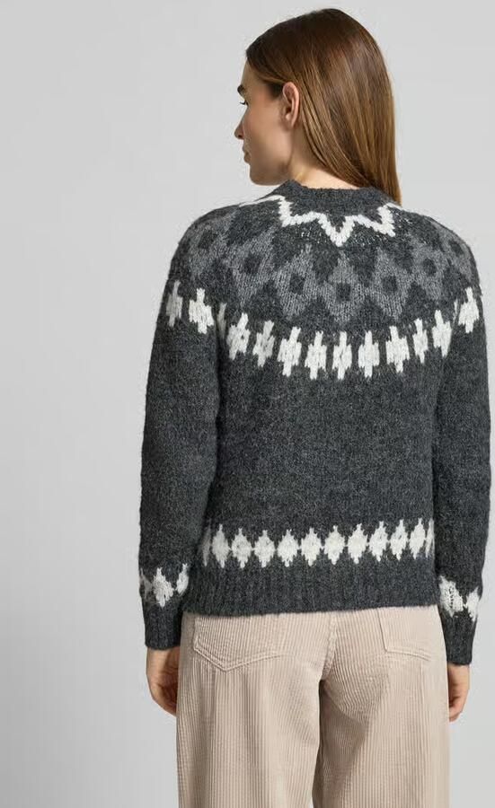 Christian Berg Woman Loose fit gebreide pullover met wol