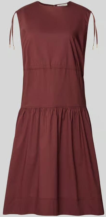 Christian Berg Woman Midi-jurk in laagjeslook met ronde hals - Foto 2