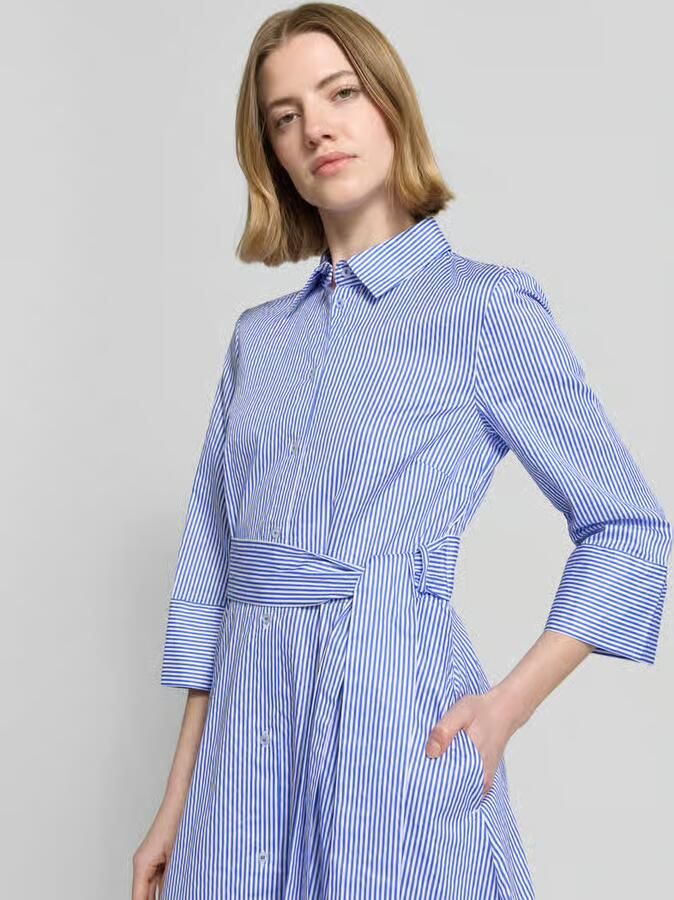 Christian Berg Woman midi-jurk met overhemdkraag