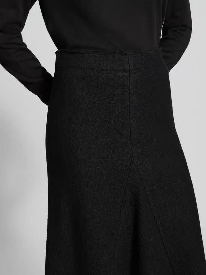 Christian Berg Woman Midirok in A-lijn van een mix van viscose en wol - Foto 2