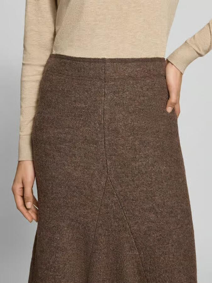 Christian Berg Woman Midirok in A-lijn van een mix van viscose en wol - Foto 2