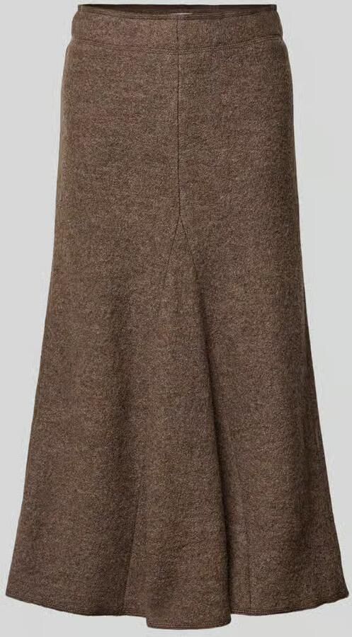 Christian Berg Woman Midirok in A-lijn van een mix van viscose en wol