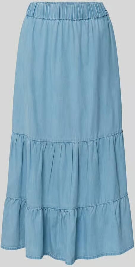 Christian Berg Woman Midirok van lyocellmix in denimlook - Foto 2