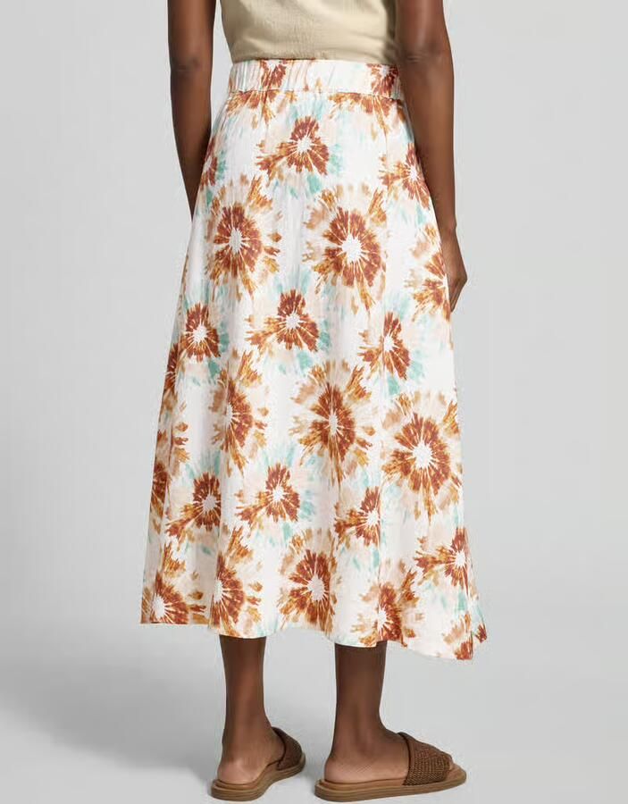 Christian Berg Woman Midirok van puur linnen model 'Clair' - Foto 2