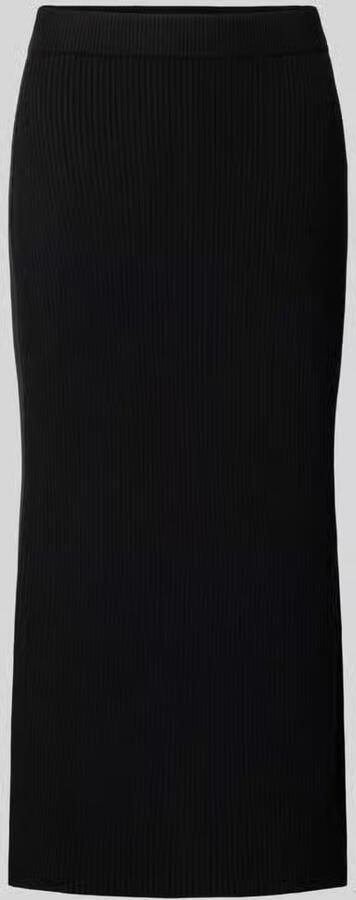 Christian Berg Woman Midirok van viscosemix met riblook