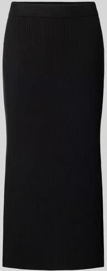 Christian Berg Woman Midirok van viscosemix met riblook