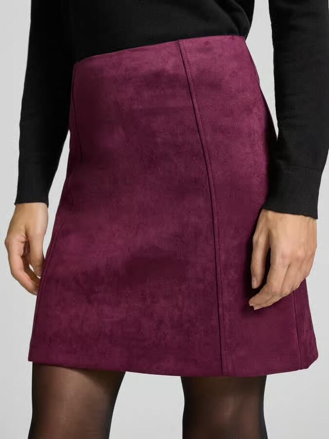 Christian Berg Woman Minirok in leerlook met ritssluiting aan de achterkant - Foto 2