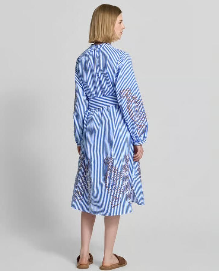Christian Berg Woman overhemdjurk met stitchings en strikceintuur - Foto 2