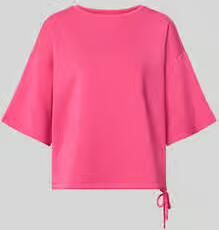 Christian Berg Woman oversized fit t-shirt van elastische materiaalmix