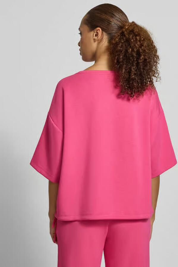 Christian Berg Woman oversized fit t-shirt van elastische materiaalmix - Foto 2
