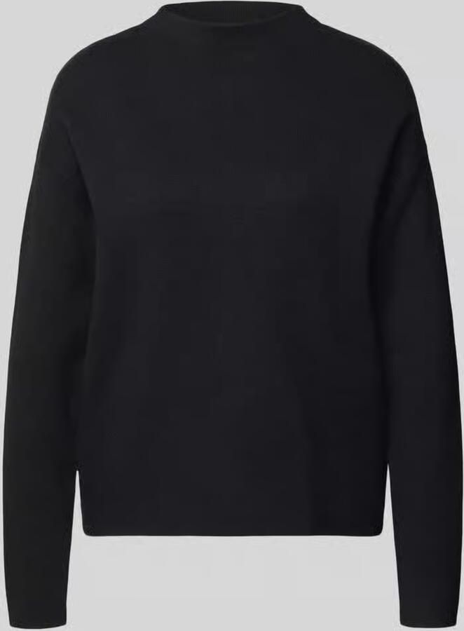 Christian Berg Woman Oversized gebreide pullover met geribde opstaande kraag