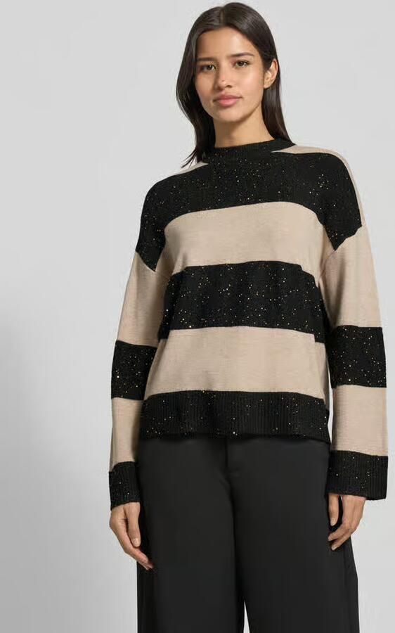 Christian Berg Woman Oversized gebreide pullover met ribboorden - Foto 2