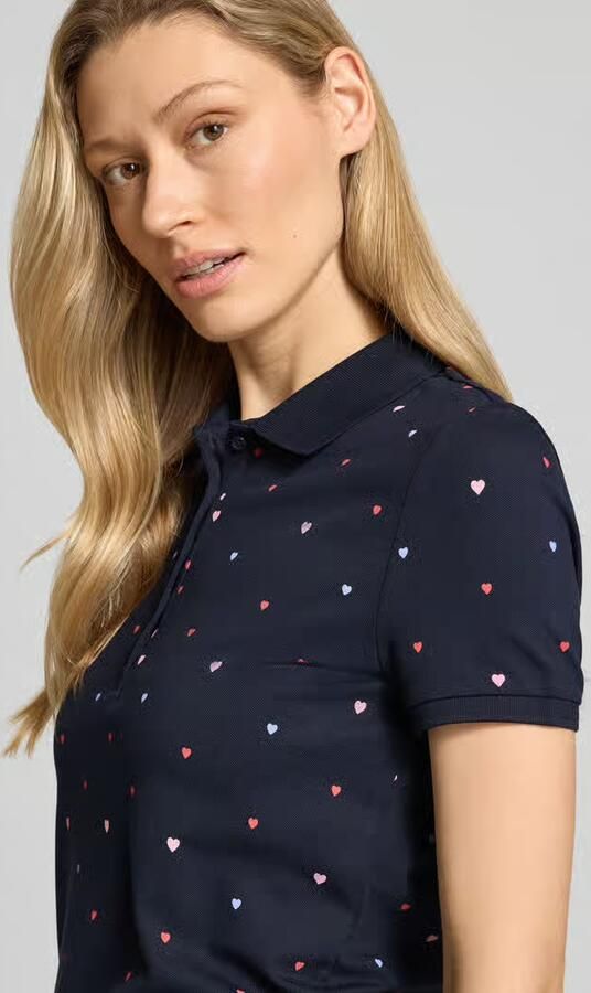 Christian Berg Woman Poloshirt met polokraag en korte knoopsluiting