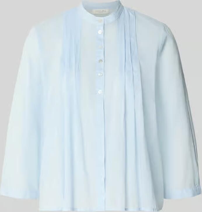 Christian Berg Woman regular fit blouse met draperieën en 3 4-mouw - Foto 2