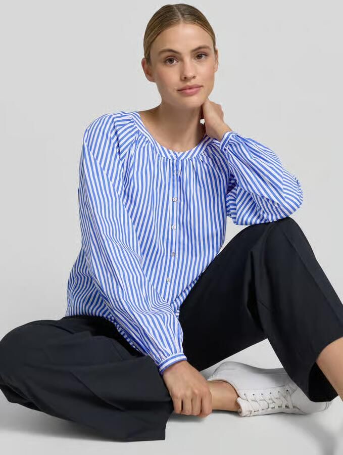 Christian Berg Woman Regular fit blouse met ronde halslijn